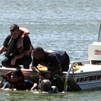 Water rescue in progress