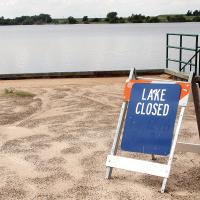 The city of El Reno closed the lake midweek due to high water