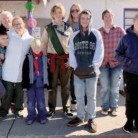 Local Scouting units combine to gather food bags_1