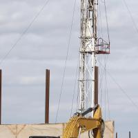 A drilling site located just off Shepard Avenue