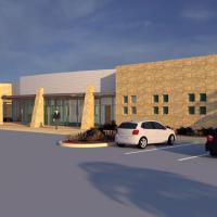 An artist rendering of the new Indian Health Center to be built on Parkview Drive.