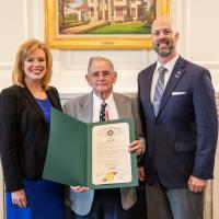 Jerry Stafford with Rep. Rhonda Baker and Rep. Jay Steagall