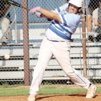 Josh Putnam slaps a ball into play