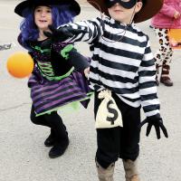Kids took part in carnival-style games at a Trunk or Treat event