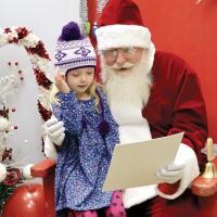 Chatting with Santa Claus 
