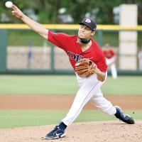 El Reno native Rhett Kouba throws a pitch