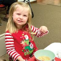 Mount Zion 106th Annual Soup Supper_Howeth enjoys soup