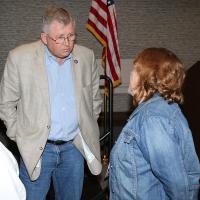 Oklahoma Congressman Frank Lucas at an Oklahoma Press Association convention