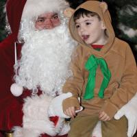 Santa with Lukas