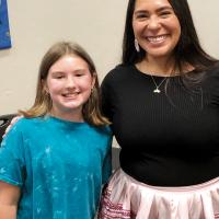 Cheyenne Kippenberger poses with Mattie Sandidge