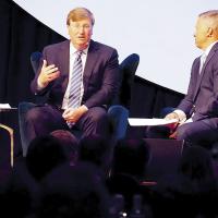 Tate Reeves, left, with Chad Warmington