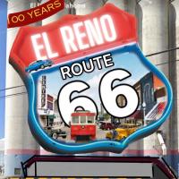 This is a computer concept of what a mural on the El Reno grain elevators near Route 66 would look like