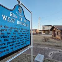 One of the many historical markers that can be found inside the Canadian County Historical Museum