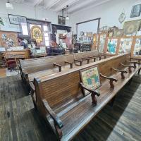 The inside of the depot at the Canadian County Museum