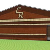 This is an updated artist rendering of the north side of the classroom expansion project