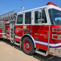 Quint 1 is powered by a 400-hp Detroit diesel engine