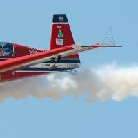 Mike Galloway makes a low photo pass for the crowd