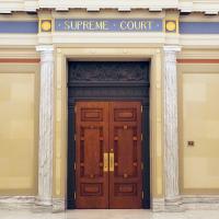 The entrance to the Oklahoma Supreme Court Chamber at the Oklahoma Capitol