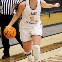 OHS girls basketball_McDowell dribbles ball