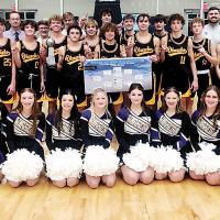 Okarche High School’s boys basketball team won the Three Rivers Conference Championship