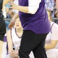 Brett Tahah gave birth to her fourth child between the area and state tournaments