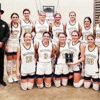 Okarche High School’s girls basketball team took third place in the 2024 Three Rivers Conference Championship