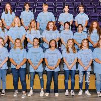 Pictured are the cast members for Okarche High School’s one-act play