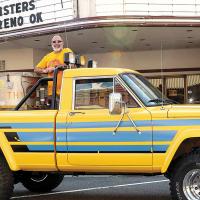 Jessica and Tim Stegner have been restoring this Jeep used in Twister