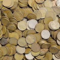 Collection of pennies at Liberty Coin and Gold in Norman