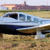 This single-engine Piper made an emergency landing