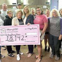 The Power of 100 made a donation of more than $18,000 to El Reno’s Blessing Baskets