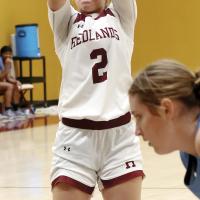 Allie Harris shoots a free throw