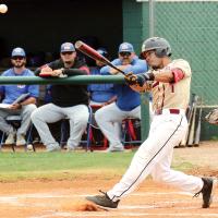 Tylor Richey connects with a pitch