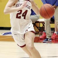 Allie Harris drives the lane during a recent home game