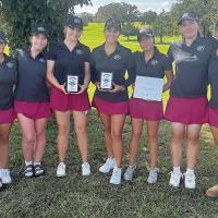 The Redlands Community College women’s golf team after winning the Fall Aggie Invitational