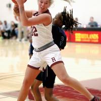Kristen Readel had a double-double in the win over SNU’s junior varsity