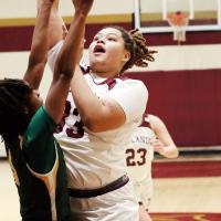 Isabella Stafford shoots a jumper