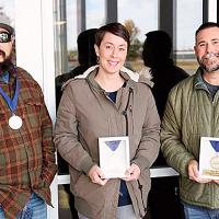 From left, Justin DuPris, Scotti Charmasson and Eli Zucksworth