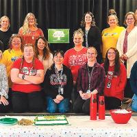 Members of the Riverside School staff and administration