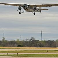 The historic Ford Tri-Motor 4-AT-E traveled to Canadian County last weekend