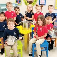 Tanya Ramsey’s pre-3 class at Sacred Heart