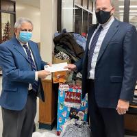 Robert Goldman is pictured with Canadian County District Judge Paul Hesse