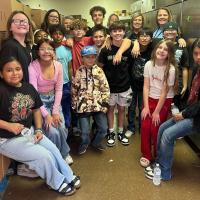 Roblyer Learning Center students and community volunteers prepared 200 boxes of groceries for the SNAP emergency distribution
