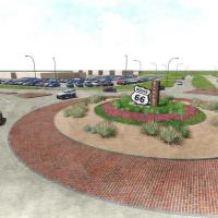 An artist rendering of the El Reno roundabout