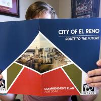 The cover of a document which details the City of El Reno’s future plans