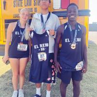 From left, Lily Owen, Shannon Russell and Abraham Scarritt