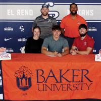 Hunter Davidson signed with NAIA’s Baker University out of Kansas