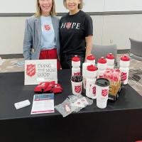Wanda Minyard, with Debra Gibbons, left