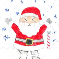 Lilee Troncoso Santa drawing