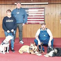 Veterans and their service dogs